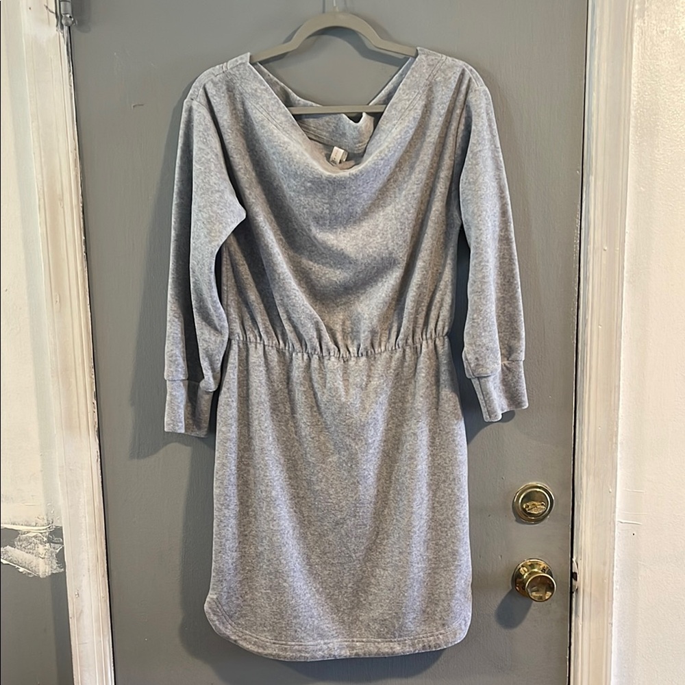 Anthropologie Gray Long Sleeve Dress